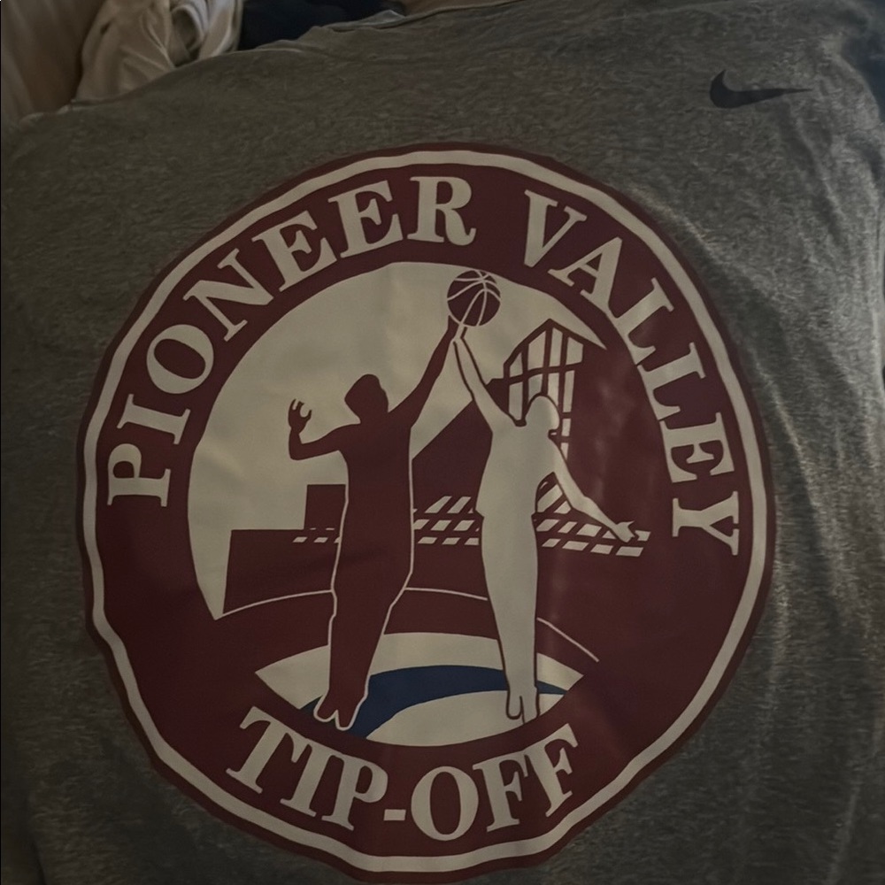 Gray Nike Pioneer Valley Tip-Off T-Shirt
